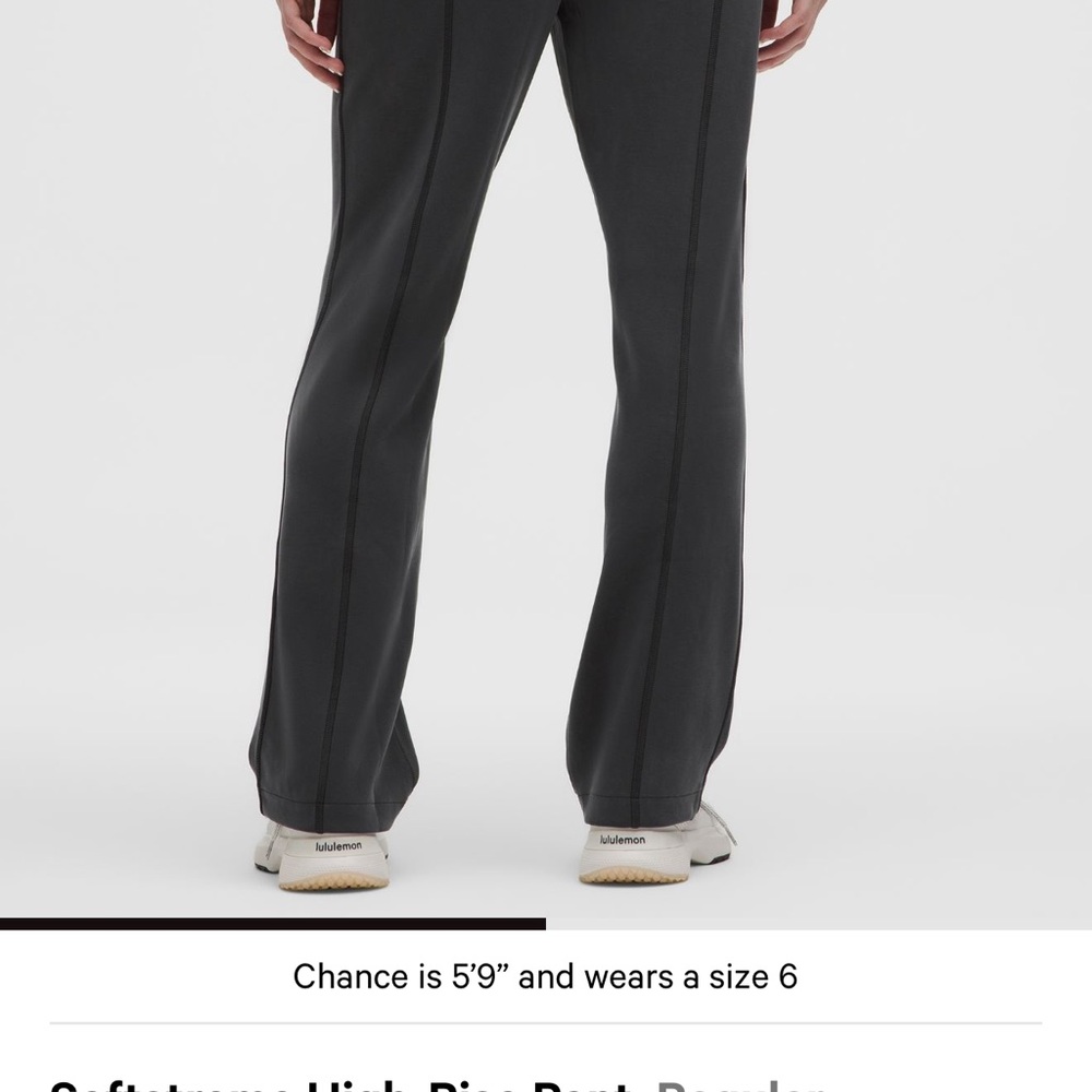 lululemon athletica softstreme high rise pants black - Picture 2 of 5